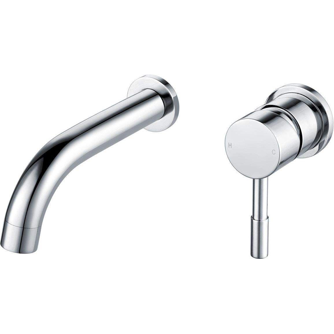 Massey Wall Mounted Basin Mixer - Chrome