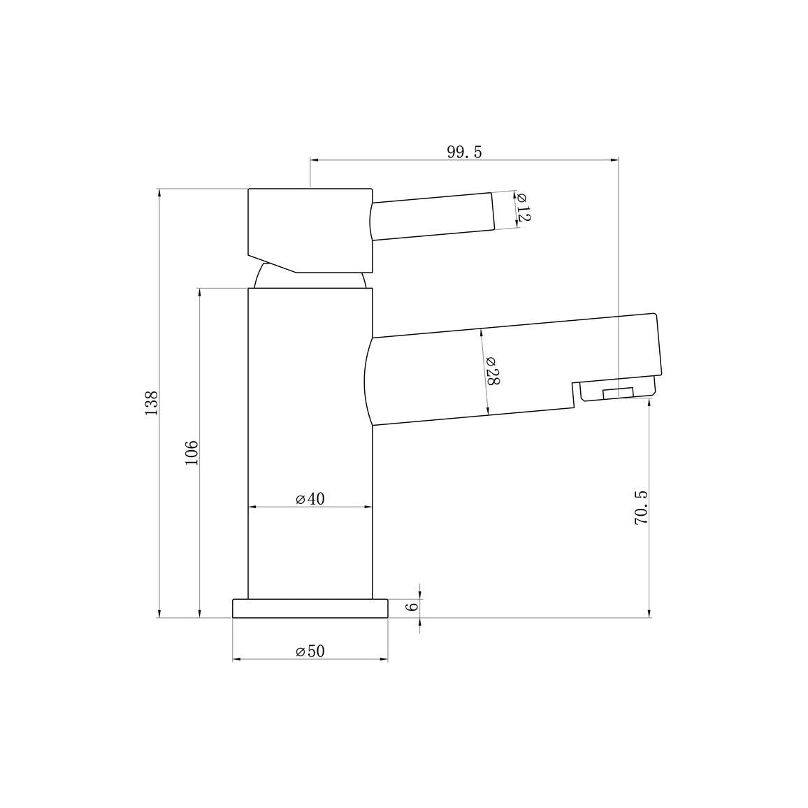 Mezclador y desagüe para lavabo Achina - Cromo