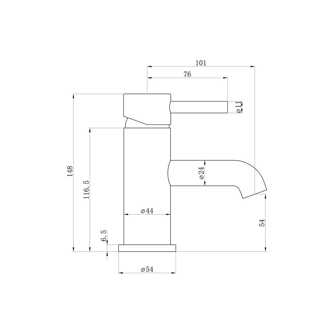 Berkley Basin Mixer & Waste - Chrome