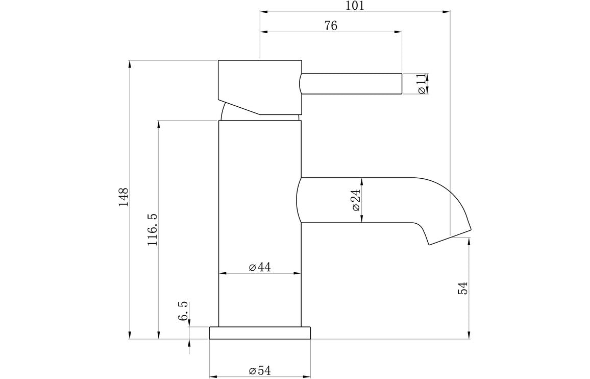 Berkley Basin Mixer & Waste - Brushed Bronze