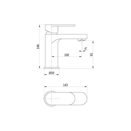 Holloway Basin Mixer & Waste - Chrome