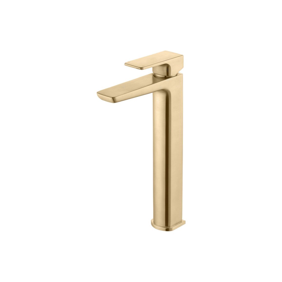 Fegge Tall Basin Mixer - Brushed Brass