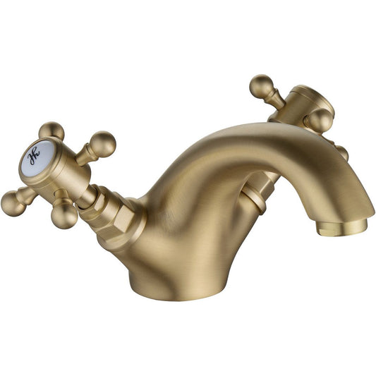 Namdi Basin Mixer & Pop Up Waste - Brushed Brass