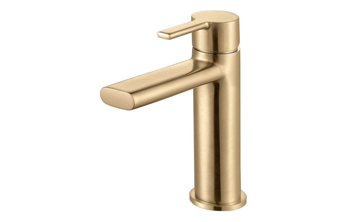 Prisca 600mm Basin Unit & Tall Unit Pack w/Brushed Brass Finishes