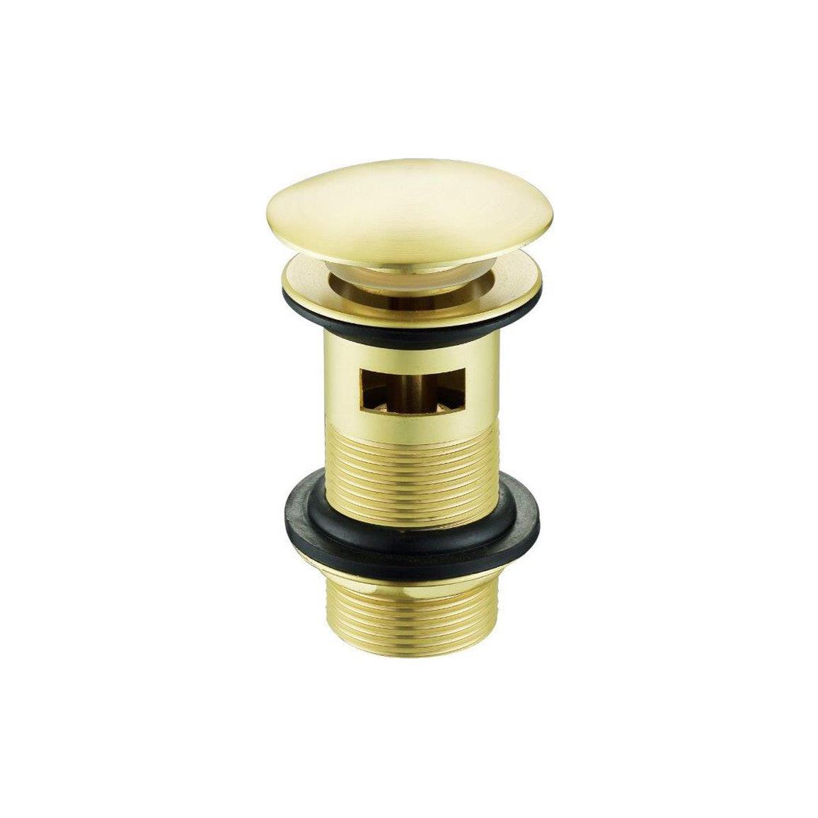 Slotted Mushroom Basin Waste (1 1/4") - Brushed Brass