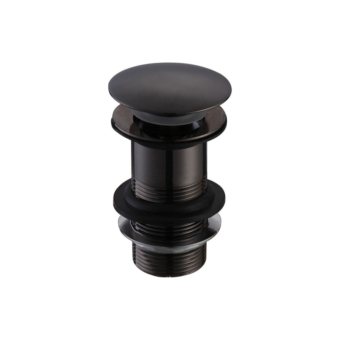 Unslotted Mushroom Basin Waste (1 1/4") - Matt Black