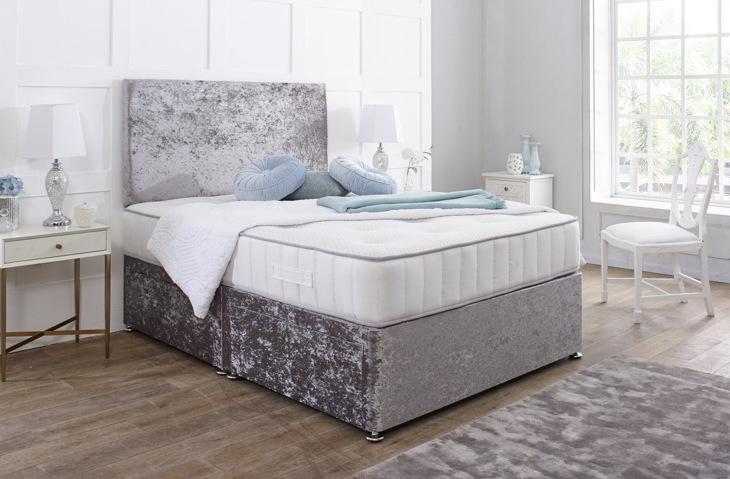 Buckingham Divan Bed Set with Matching Headboard