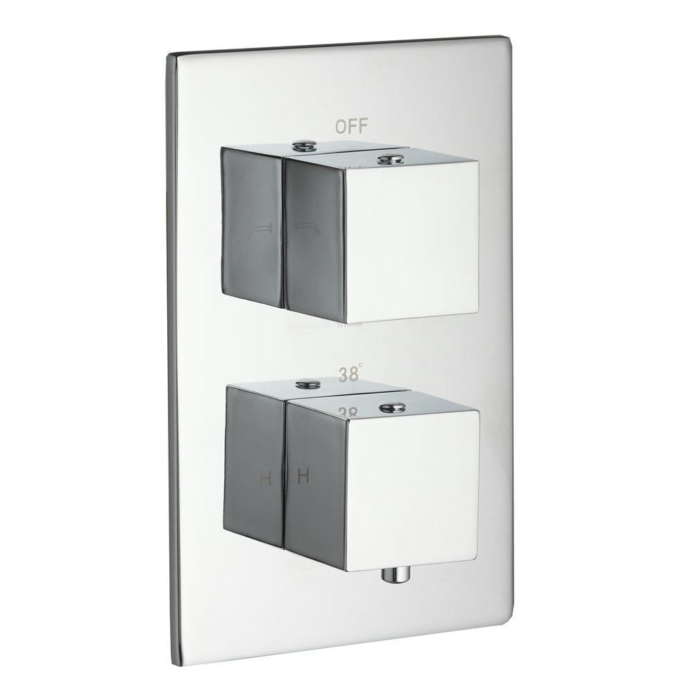 Válvula de ducha cuadrada doble Giavani