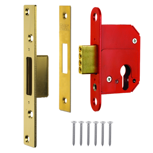 Era Euro Pro-fit Deadlock Case 63mm Finish: Brass Effect