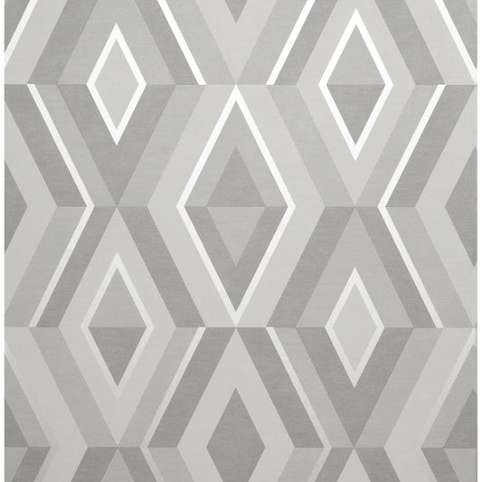 Fine Decor Shard Geo Stone / Silver Wallpaper (FD42606)