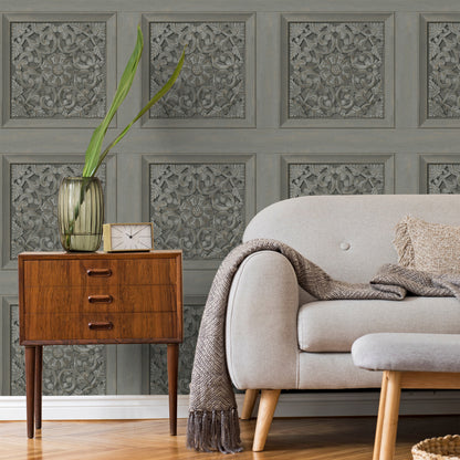 Fine Decor Carved Panel Wallpaper