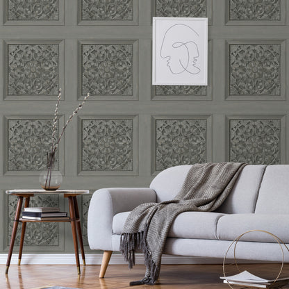 Fine Decor Carved Panel Wallpaper