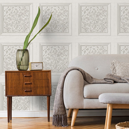 Fine Decor Carved Panel Wallpaper