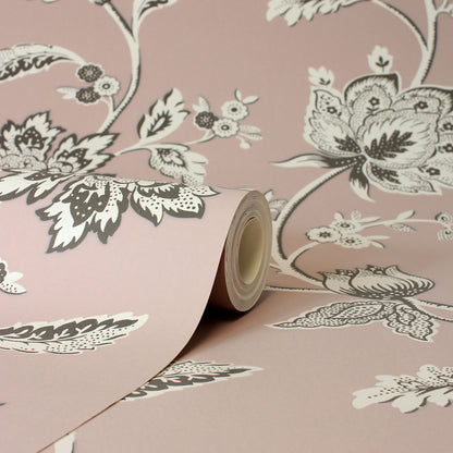 Papel pintado floral Juliette de decoración fina