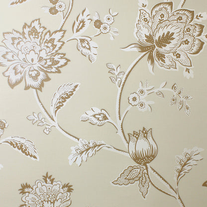 Papel pintado floral Juliette de decoración fina