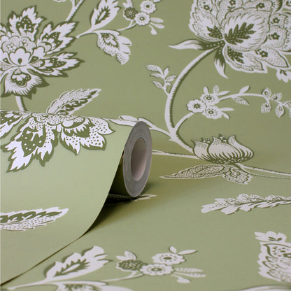 Papel pintado floral Juliette de decoración fina