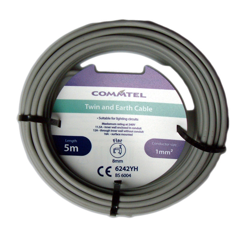 Doncaster Cable Twin and Earth Cable 5m 1mm