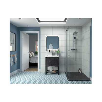 Montague 1100mm Semi-Framed Sliding Door - Chrome