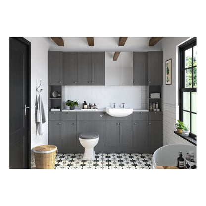 Berry 300mm 1 Door Base Unit - Grey Ash