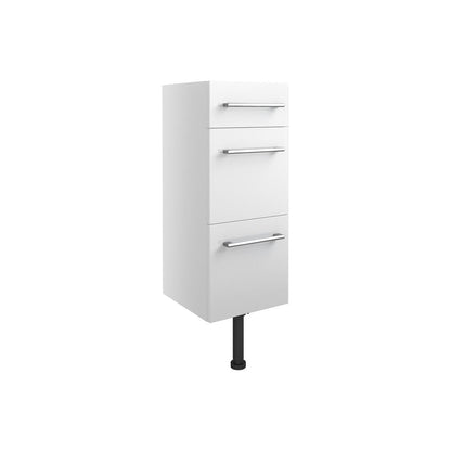 Cedar 300mm 3 Drawer Unit - White Gloss