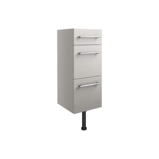 Cedar 300mm 3 Drawer Unit - Light Grey Gloss