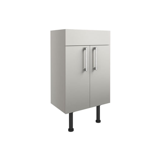 Cedar 500mm Basin Unit - Light Grey Gloss