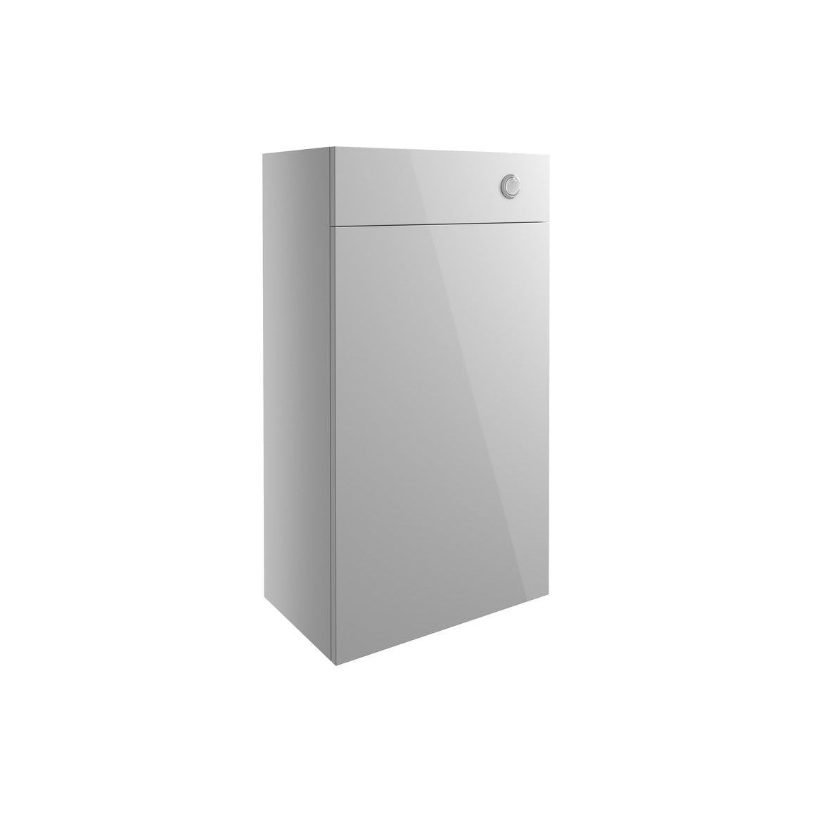 Cedar 600mm Slim WC Unit - Light Grey Gloss