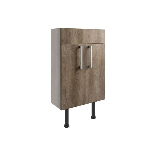 Mueble de lavabo delgado de cedro de 500 mm - Roble Nebraska