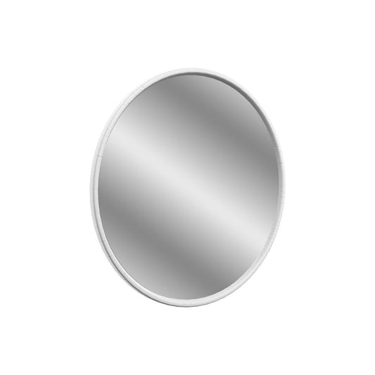 Paddock 550x550mm Round Mirror - Satin White Ash