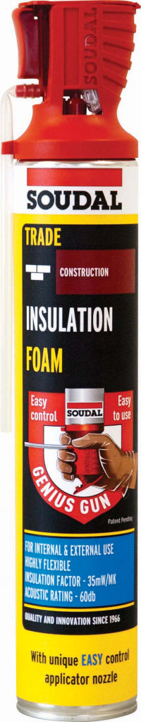 Soudal Genius Gun Insulation Foam 750ml can