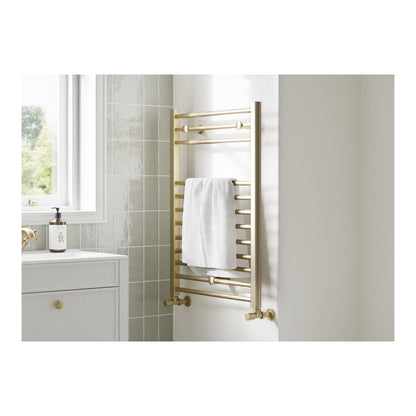 Briar Straight 30mm Ladder Radiator (500x1600x30mm) - Brushed Brass