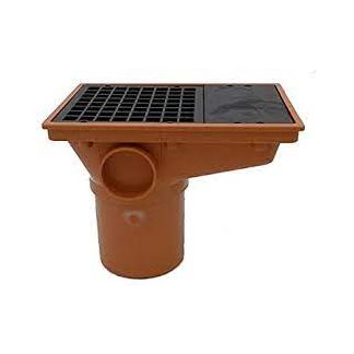Davant Underground Rectangular Gully Hopper 110mm