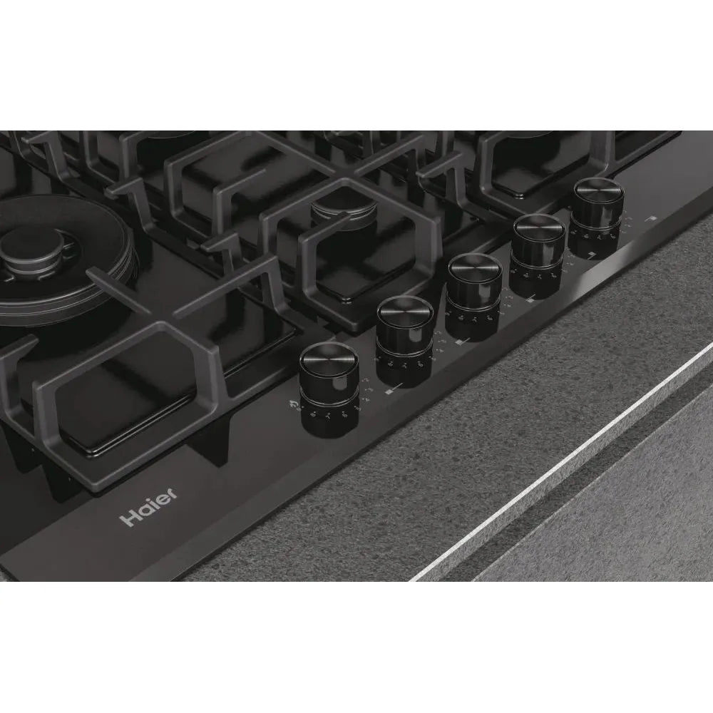 Haier 75cm 5 Burner Gas on Glass Hob