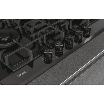 Haier 75cm 5 Burner Gas on Glass Hob