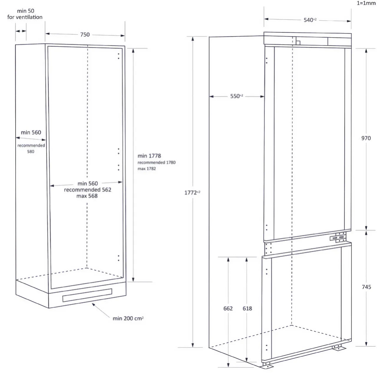 Haier 70/30 No Frost Fridge Freezer