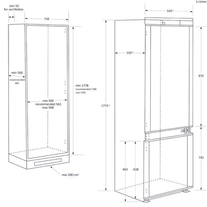 Haier 70/30 No Frost Fridge Freezer