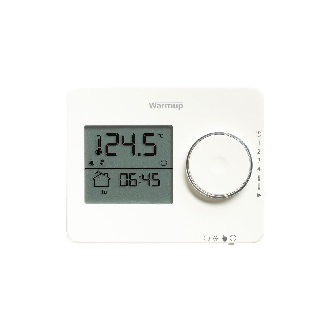 Thermostat programmable numérique Warmup Tempo - Blanc porcelaine