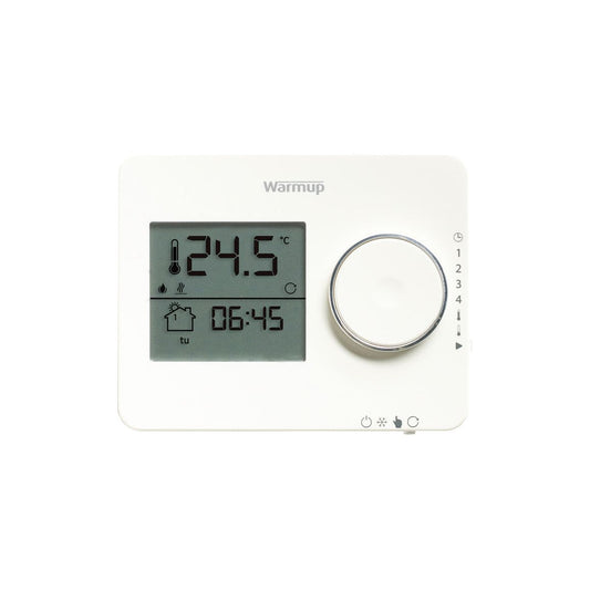 Thermostat programmable numérique Warmup Tempo - Blanc porcelaine