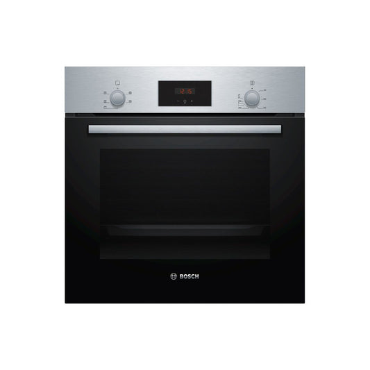 Bosch Series 2 Single Electric Oven + 60cm 4 Burner Gas Hob Bundle