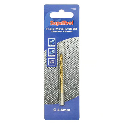 SupaTool Titanium Coated HSS Drill Bits