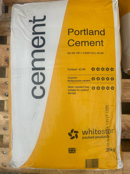 Whitestar 42.5n Cement 25kg Plastic Bag