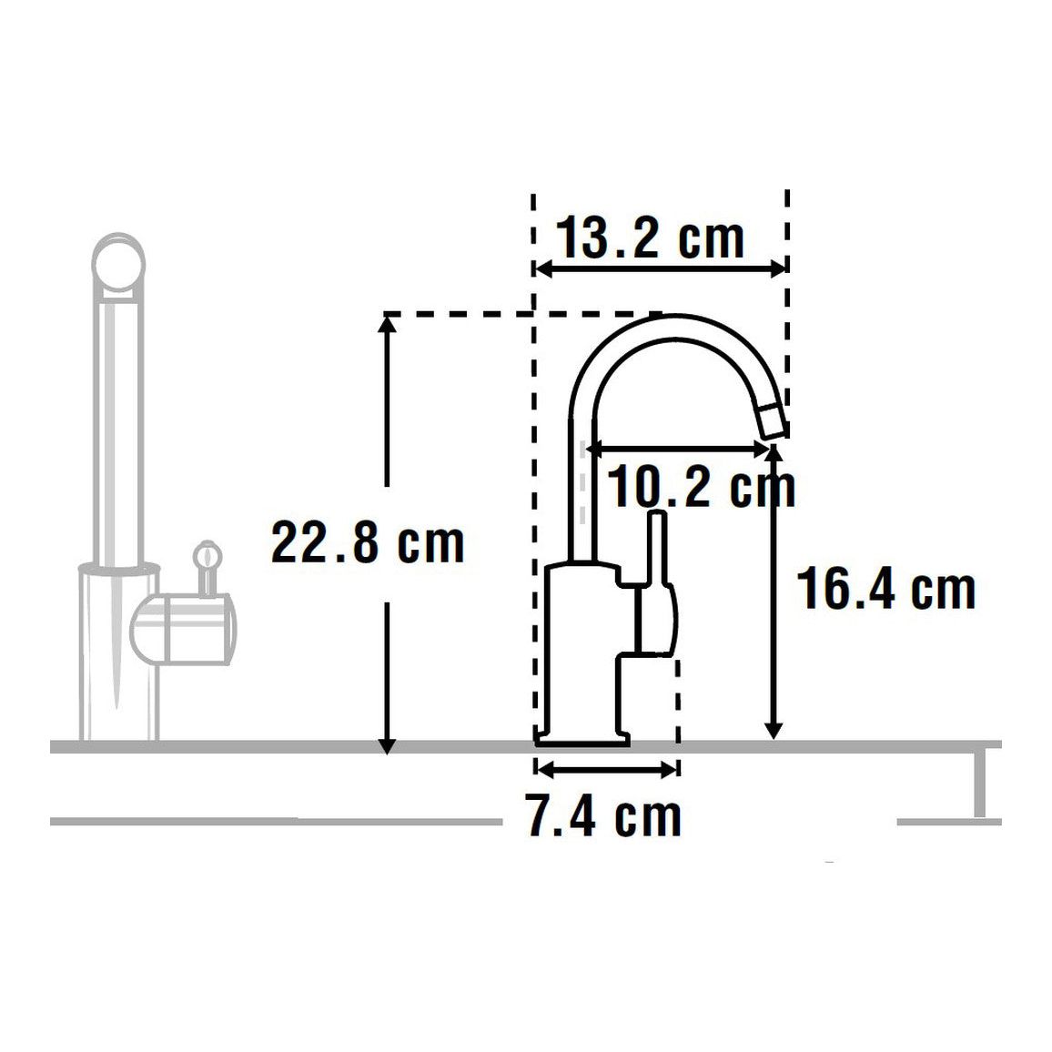 Robinet d'eau chaude et réservoir standard InSinkErator FH3010 - Chrome