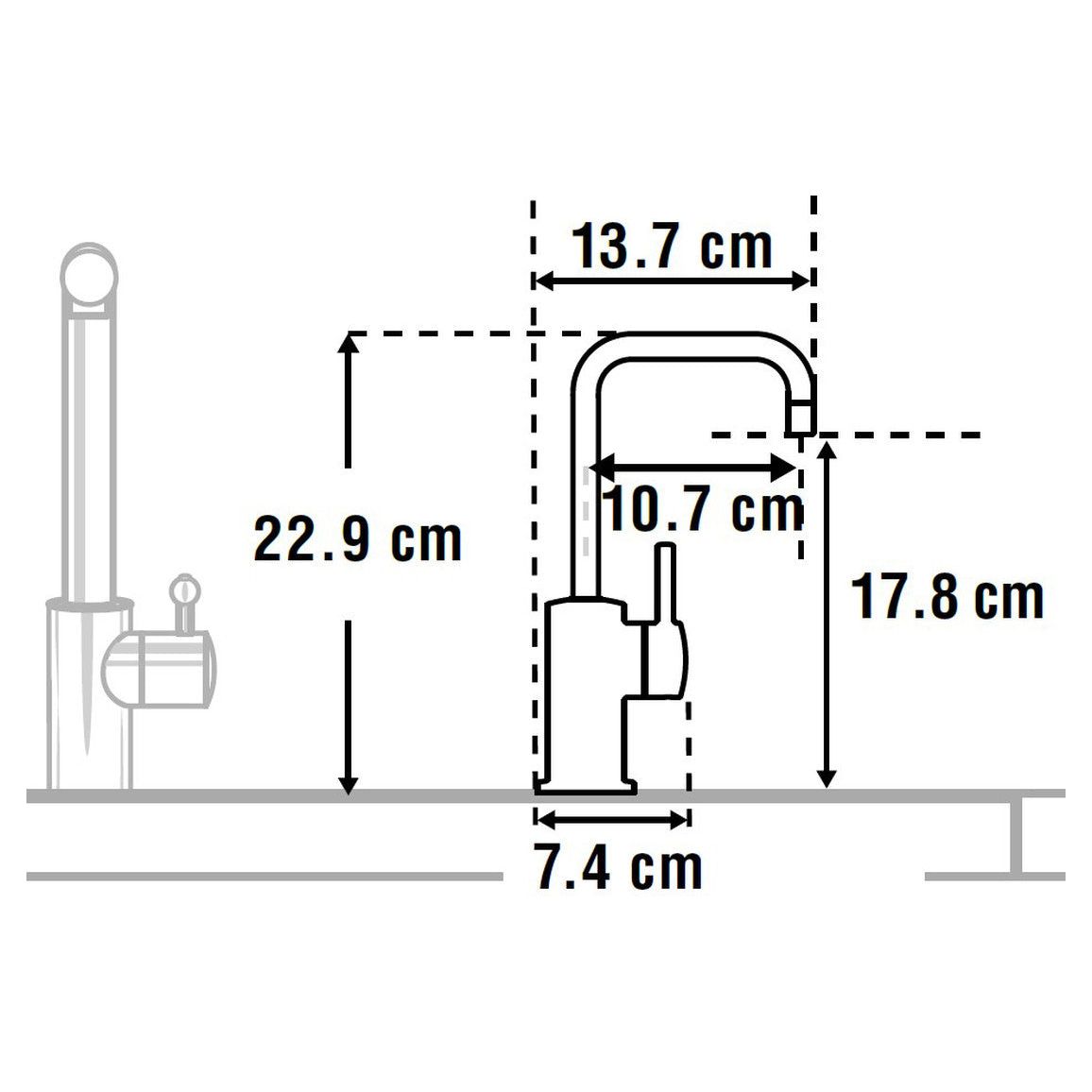 InSinkErator FH3020 Grifo de agua caliente y tanque estándar - Cromo