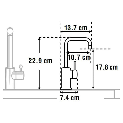 Grifo de agua caliente y tanque estándar InSinkErator FH3020 - Acero cepillado