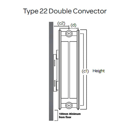 PREMIUM K-FLAT Type 22 500 X 1200 Panel Radiator