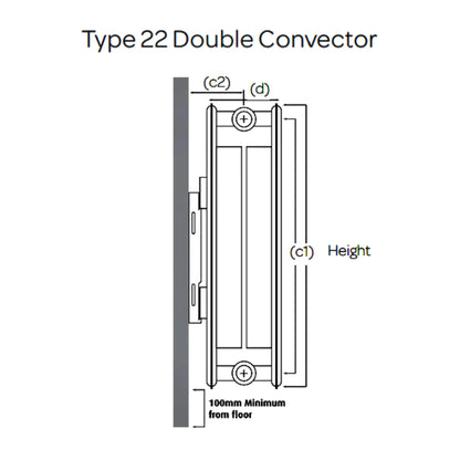 PREMIUM K-FLAT Type 22 500 X 1400 Panel Radiator