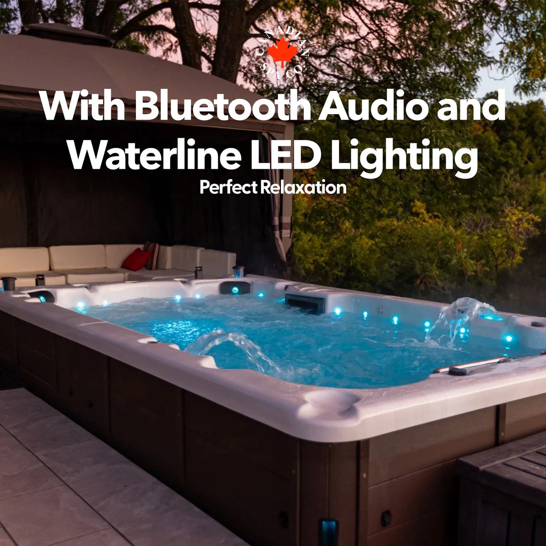 Canadian Spa 13ft Swim Spa 15HP-Jet, 3-Person - St Lawrence XSport