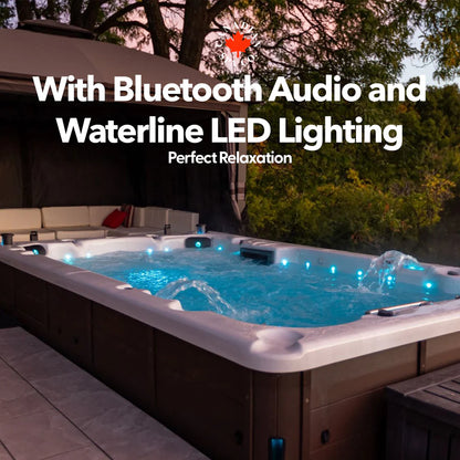 Canadian Spa 13ft Swim Spa 15HP-Jet, 3-Person - St Lawrence XSport