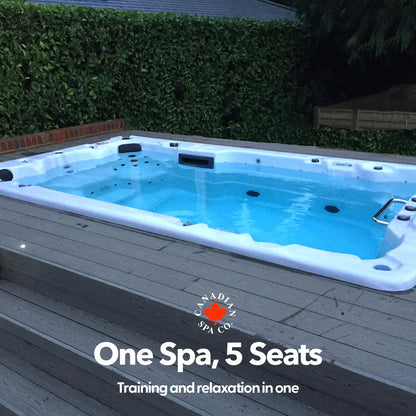 Canadian Spa 13ft Swim Spa 15HP-Jet, 3-Person - St Lawrence XSport