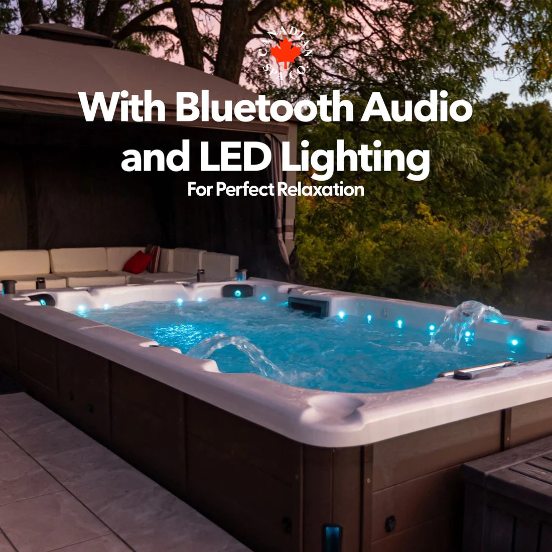 Canadian Spa 16ft Swim Spa 19HP-Jet 7-Person - XTrainer